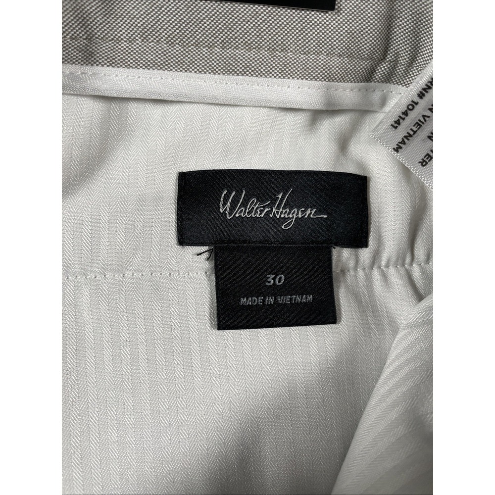 Walter Hagen Oxford Shorts Men Sz 30 Chino Khaki Bungee Golf‎ Athleisure NWT - Picture 8 of 11